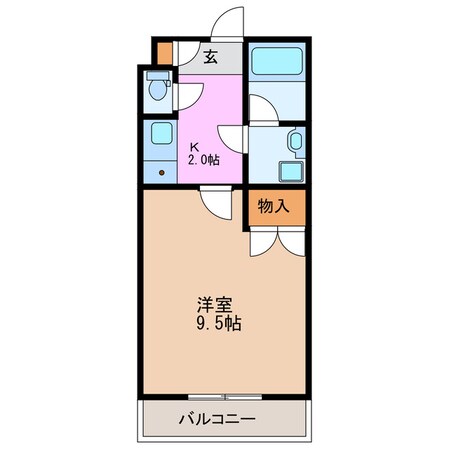 江戸橋駅 徒歩7分 2階の物件間取画像